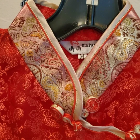 Elegant Silky Chinese Dress - Picture 4 of 8